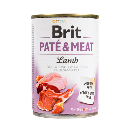 Brit Pate & Meat Dog з ягням 400 г